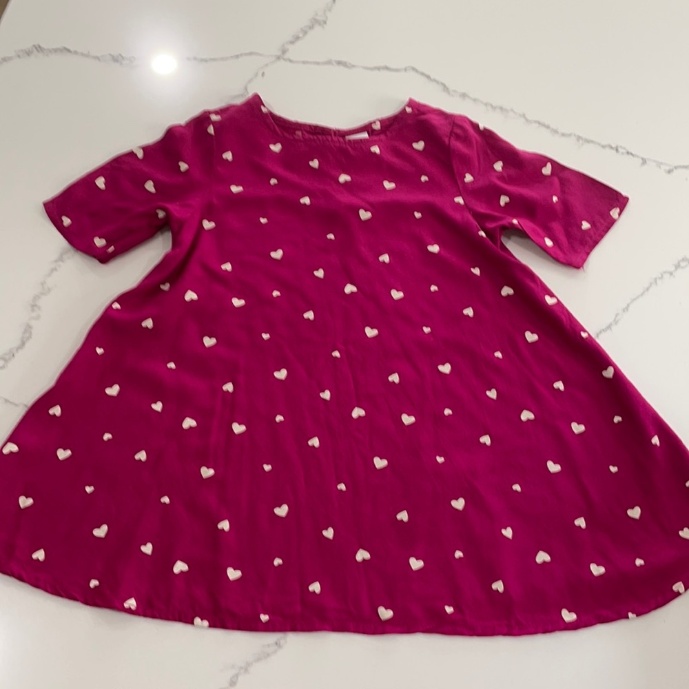 Pink heart old navy dress size 2t